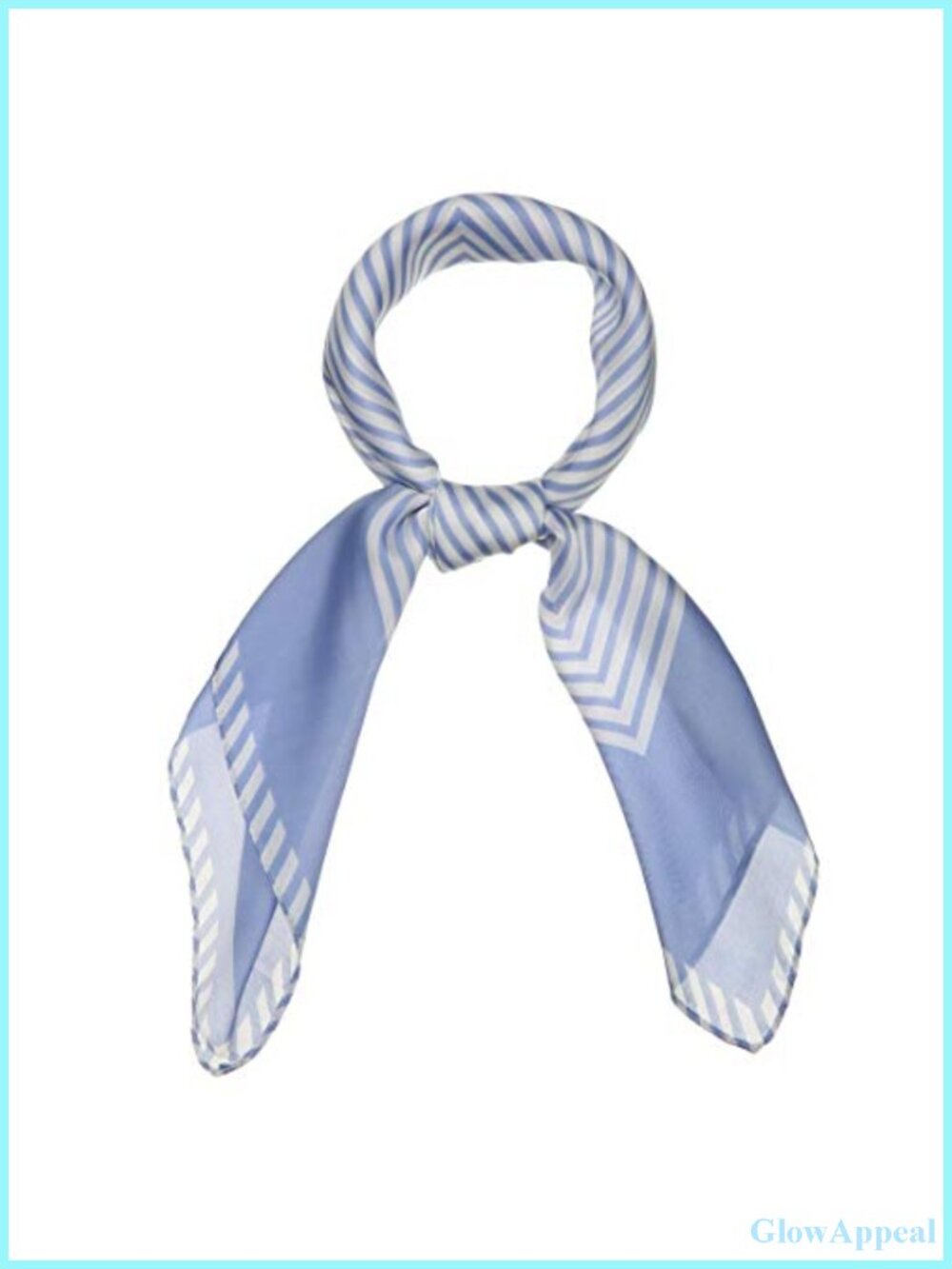 Polyester Square Scarf Neck Scarf Stripe Print Kerchief Headband Hair Wrap